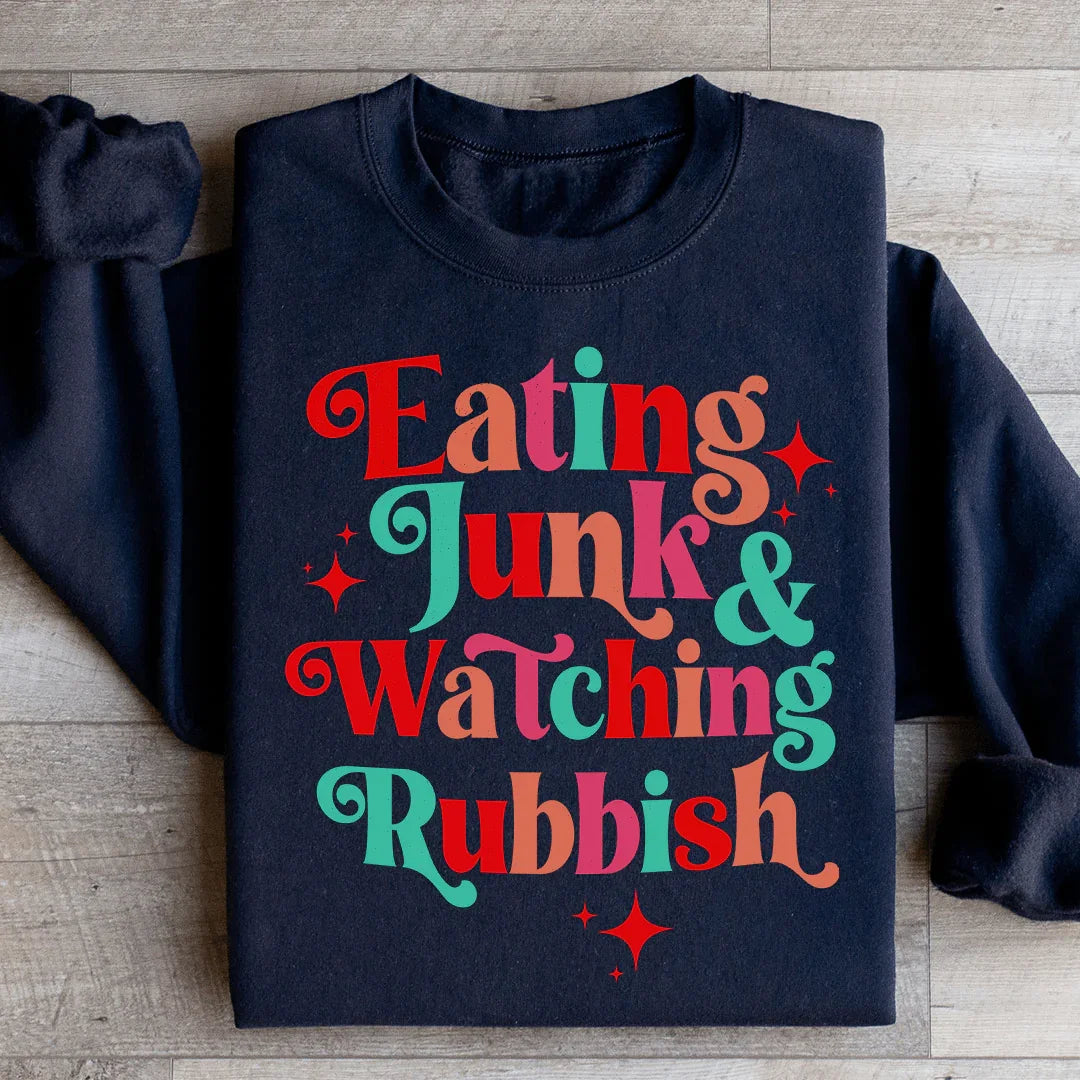 I'm Eating Junk & Watching Rubbish Sweatshirt product image 4
