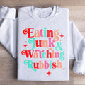 I'm Eating Junk & Watching Rubbish Sweatshirt product image 1