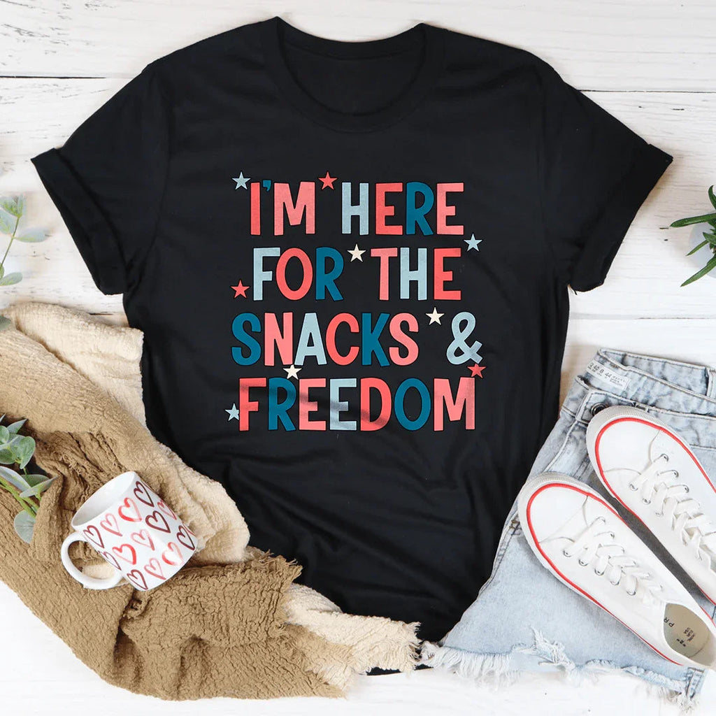 I'm Here For The Snacks And Freedom Tee product image 4