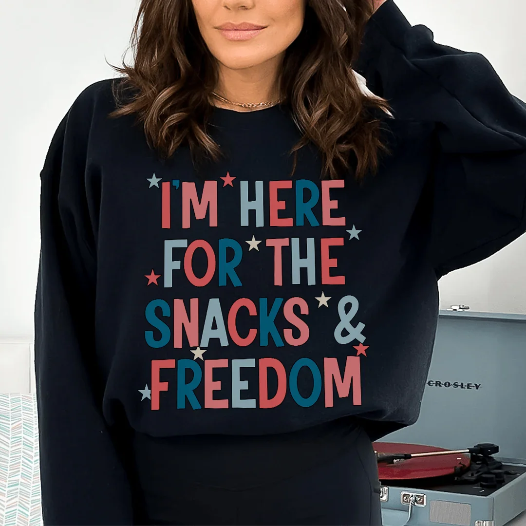 I'm Here For The Snacks And Freedom Tee product image 2