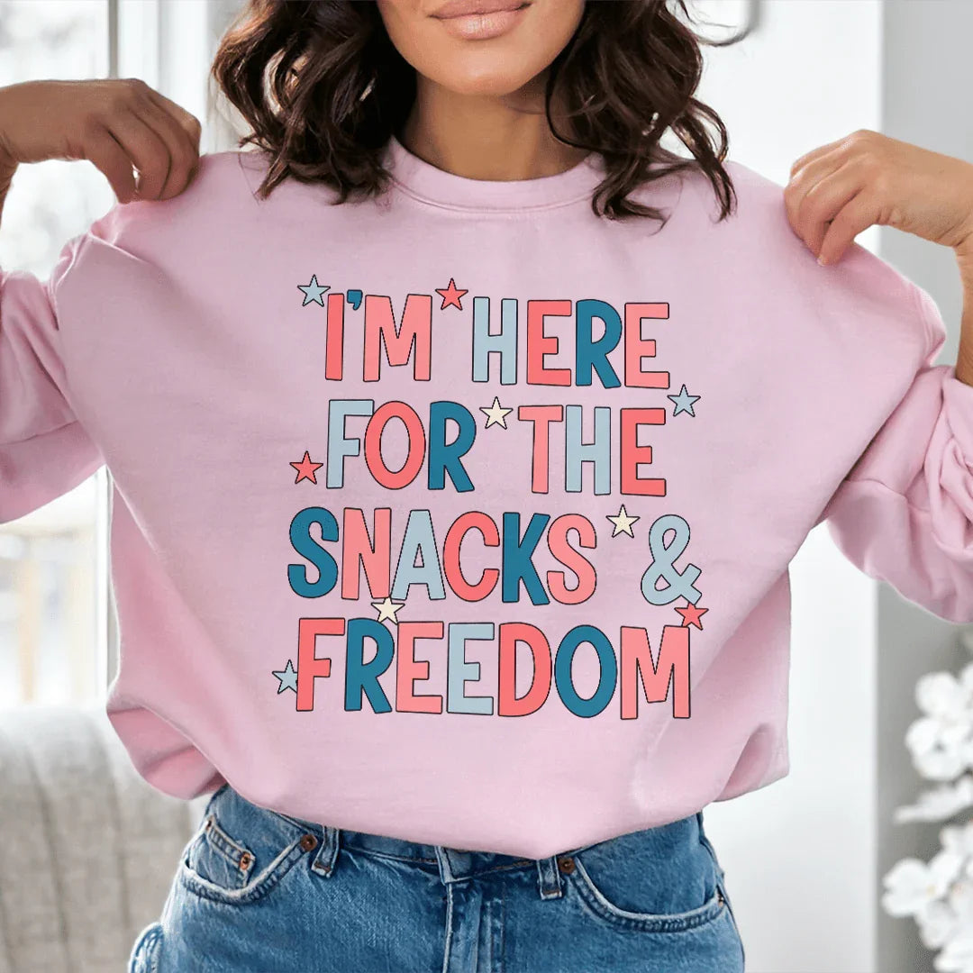 I'm Here For The Snacks And Freedom Tee product image 1