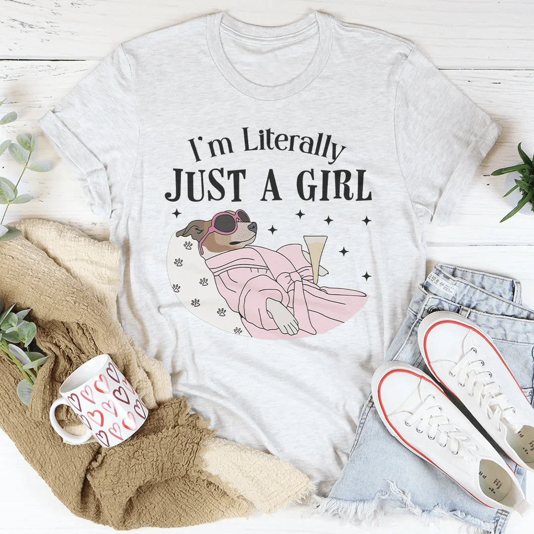 I'm Literally Just A Girl Dog Tee product image 3