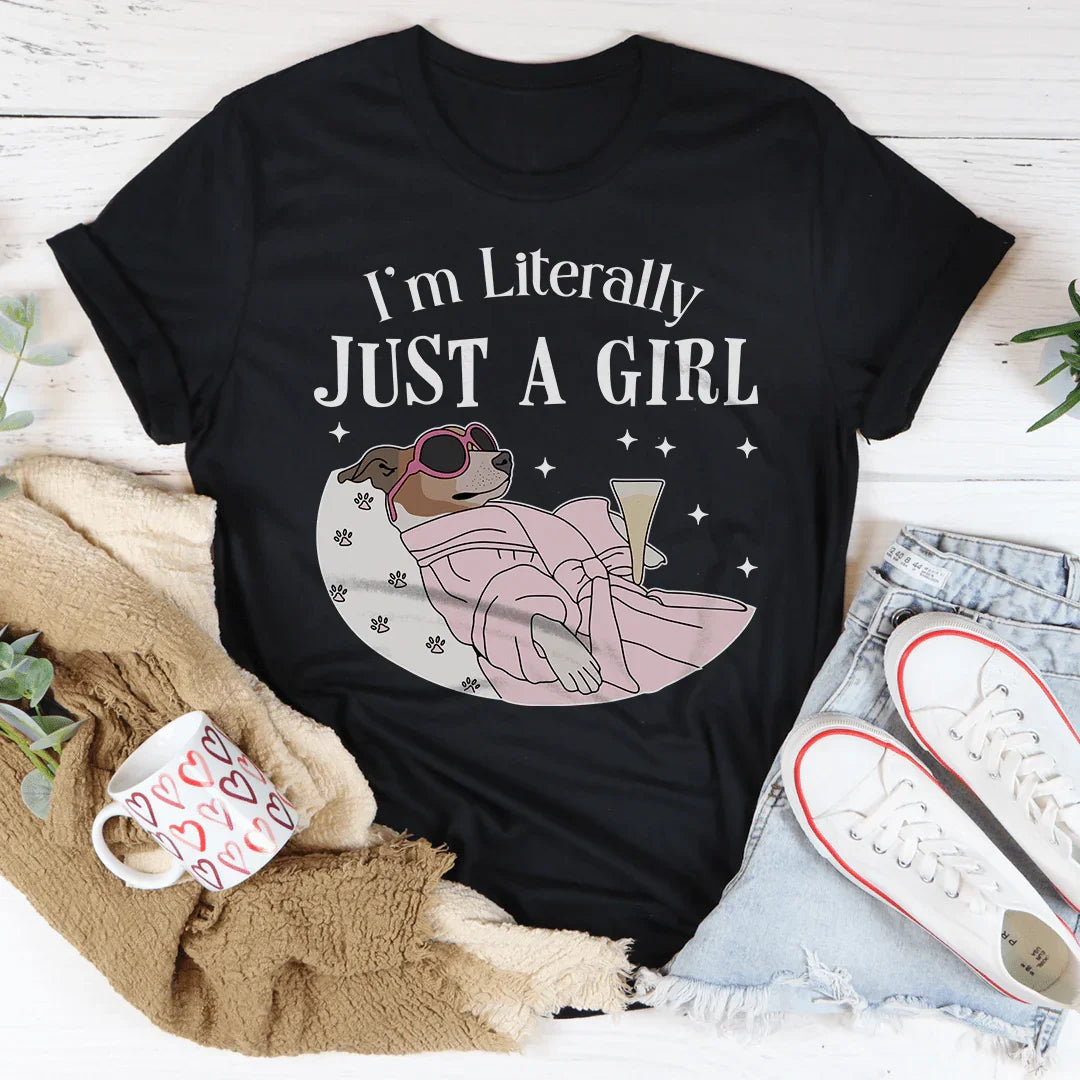 I'm Literally Just A Girl Dog Tee product image 1