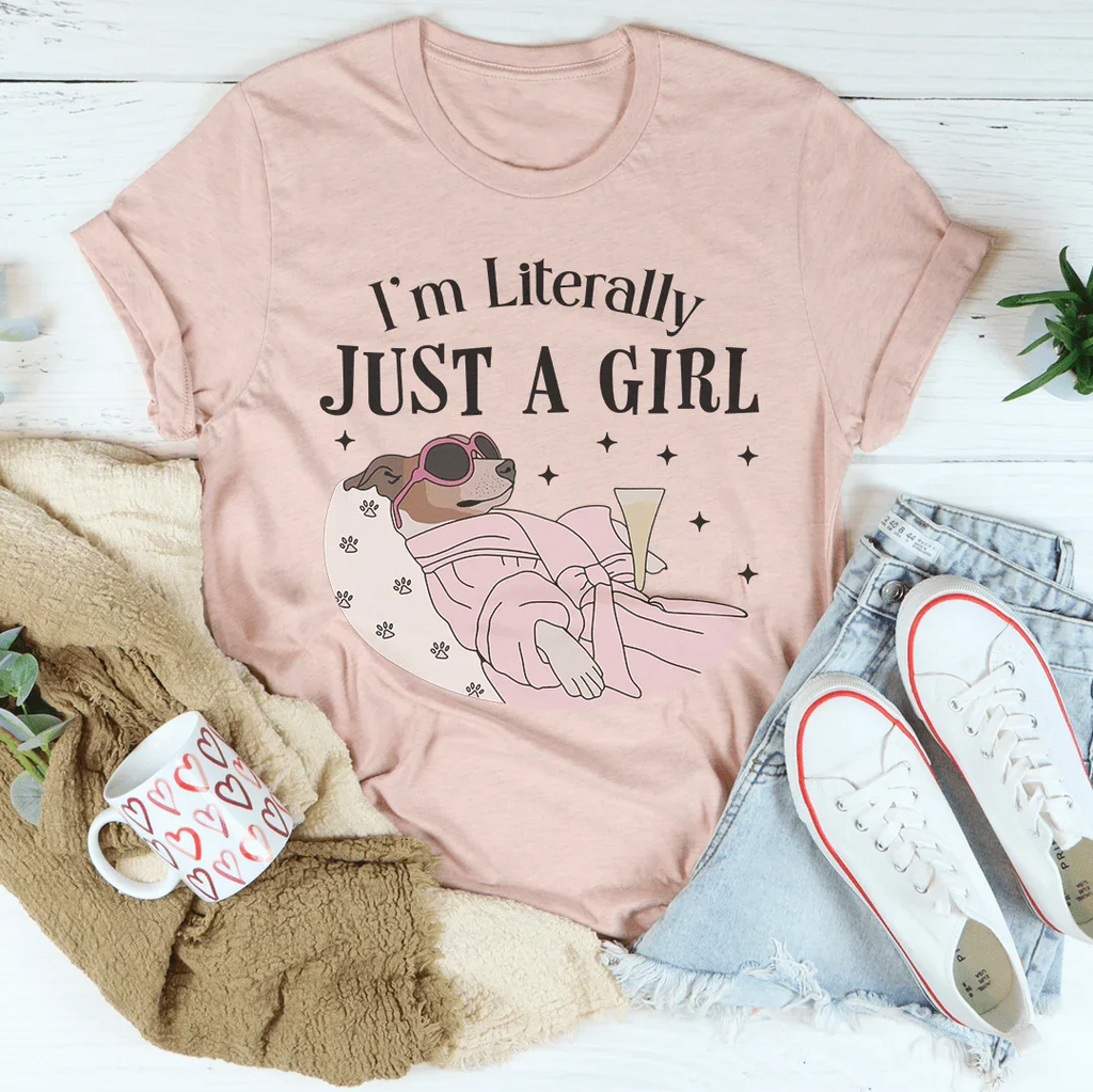 I'm Literally Just A Girl Dog Tee product image 2