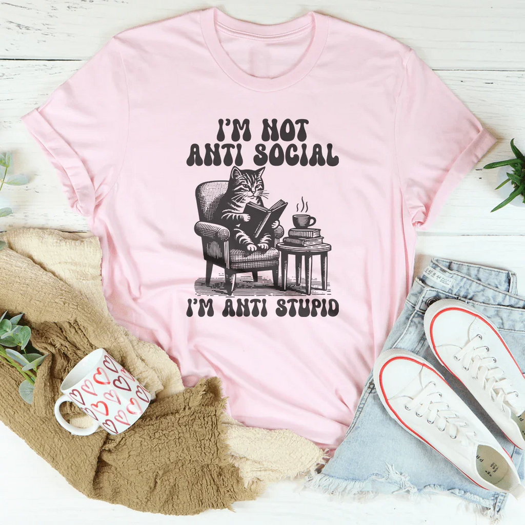 I'm Not Anti Social I'm Stupid Tee product image 2