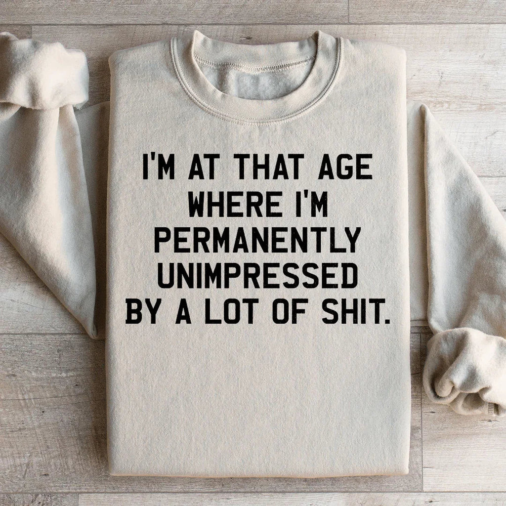 I'm Permanently Unimpressed Sweatshirt product image 2
