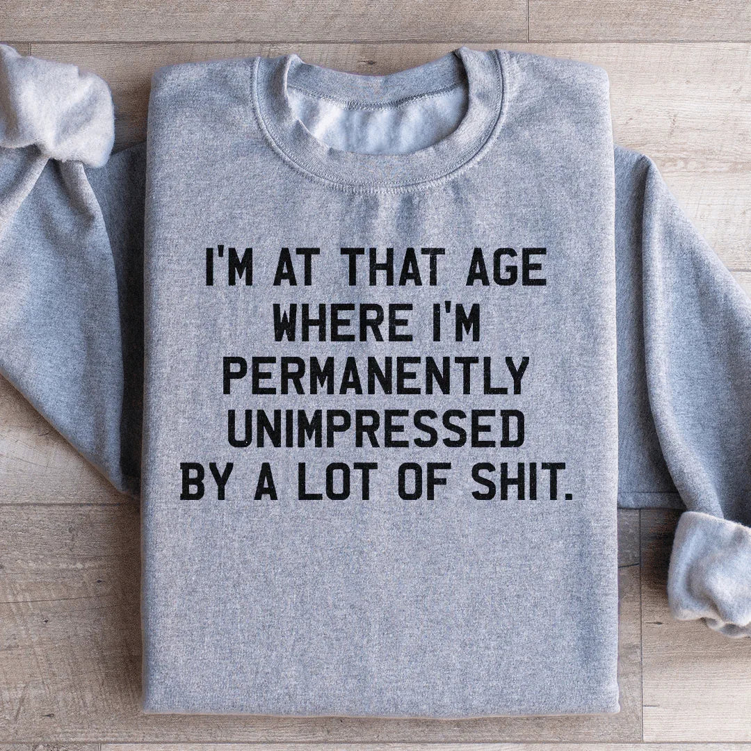 I'm Permanently Unimpressed Sweatshirt product image 3