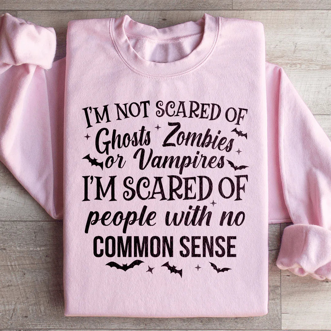 I'm Scared Of People With No Common Sense Sweatshirt product image 4