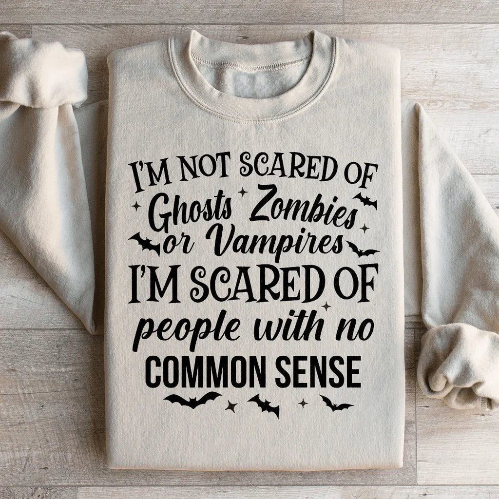 I'm Scared Of People With No Common Sense Sweatshirt product image 3