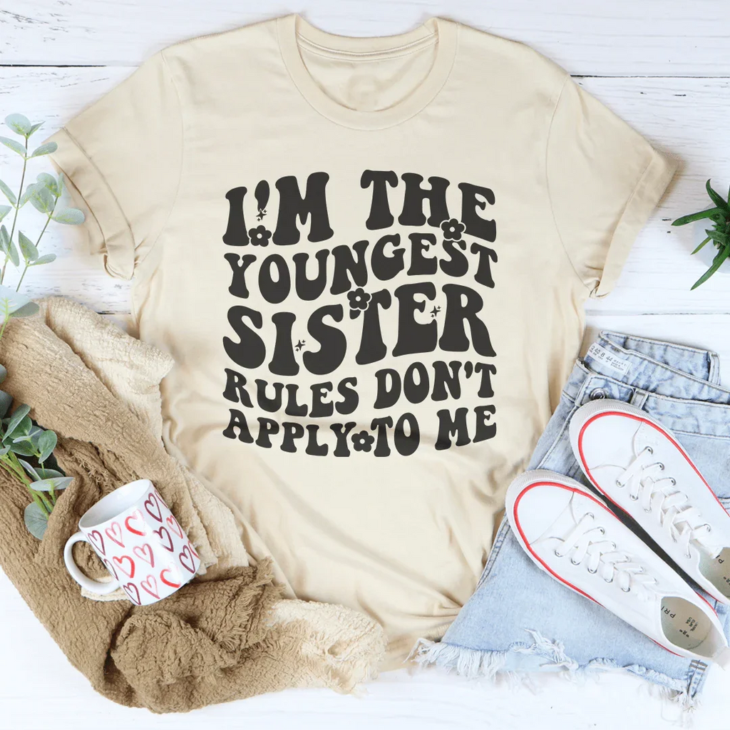 I'm The Youngest Sister Rules Don't Apply To Me Tee product image 2