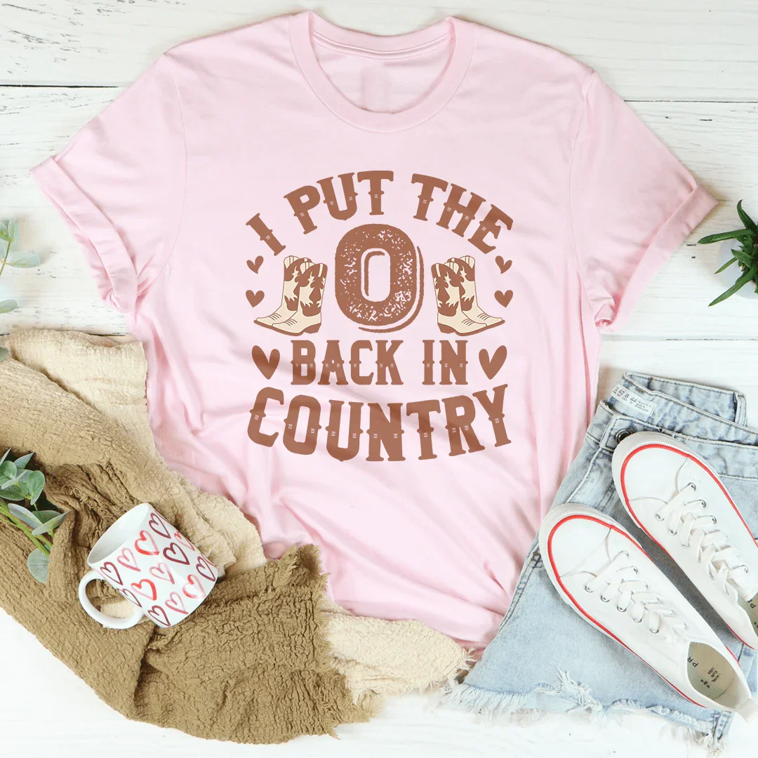 I Put The O Back In Country Tee product image 4