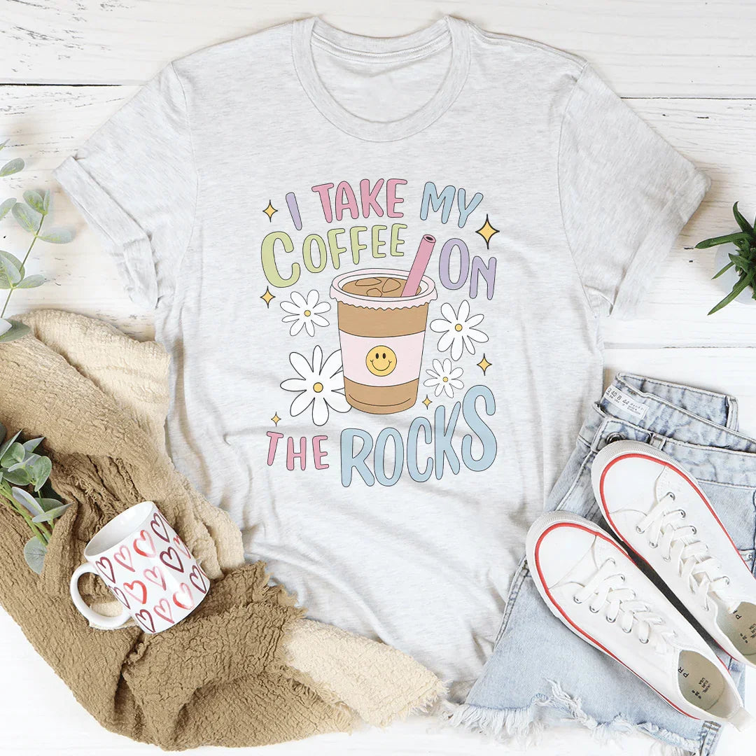 I Take My Coffee On The Rocks Tee product image 2