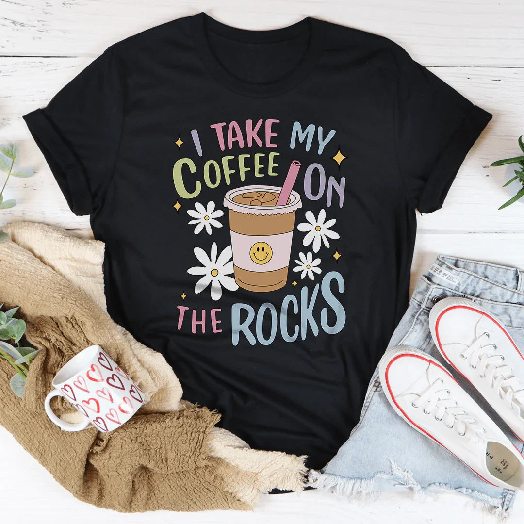 I Take My Coffee On The Rocks Tee product image 3