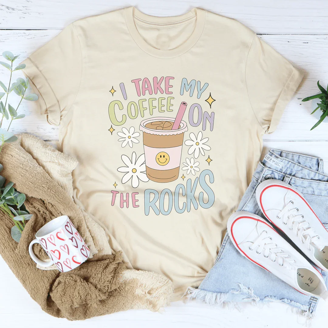 I Take My Coffee On The Rocks Tee product image 5