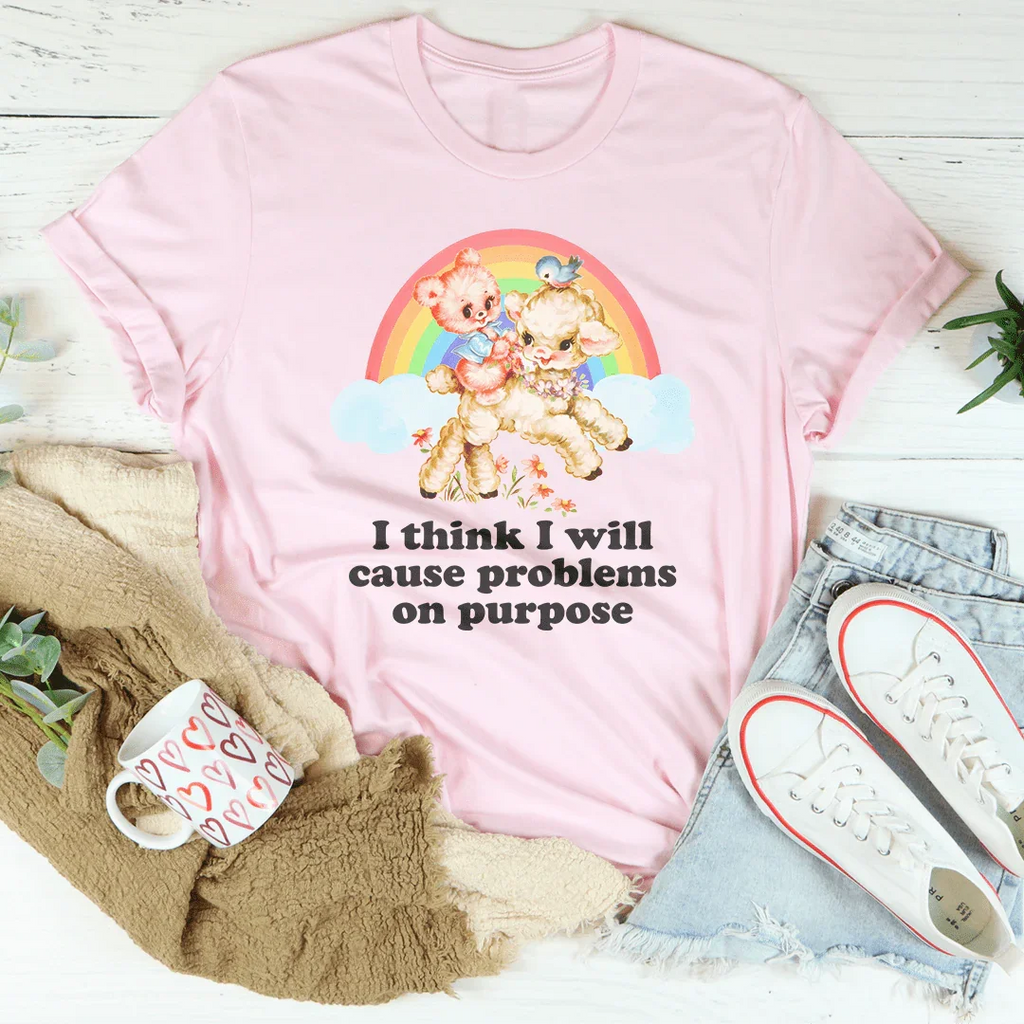 I Think I Will Cause Problems On Purpose Tee product image 2
