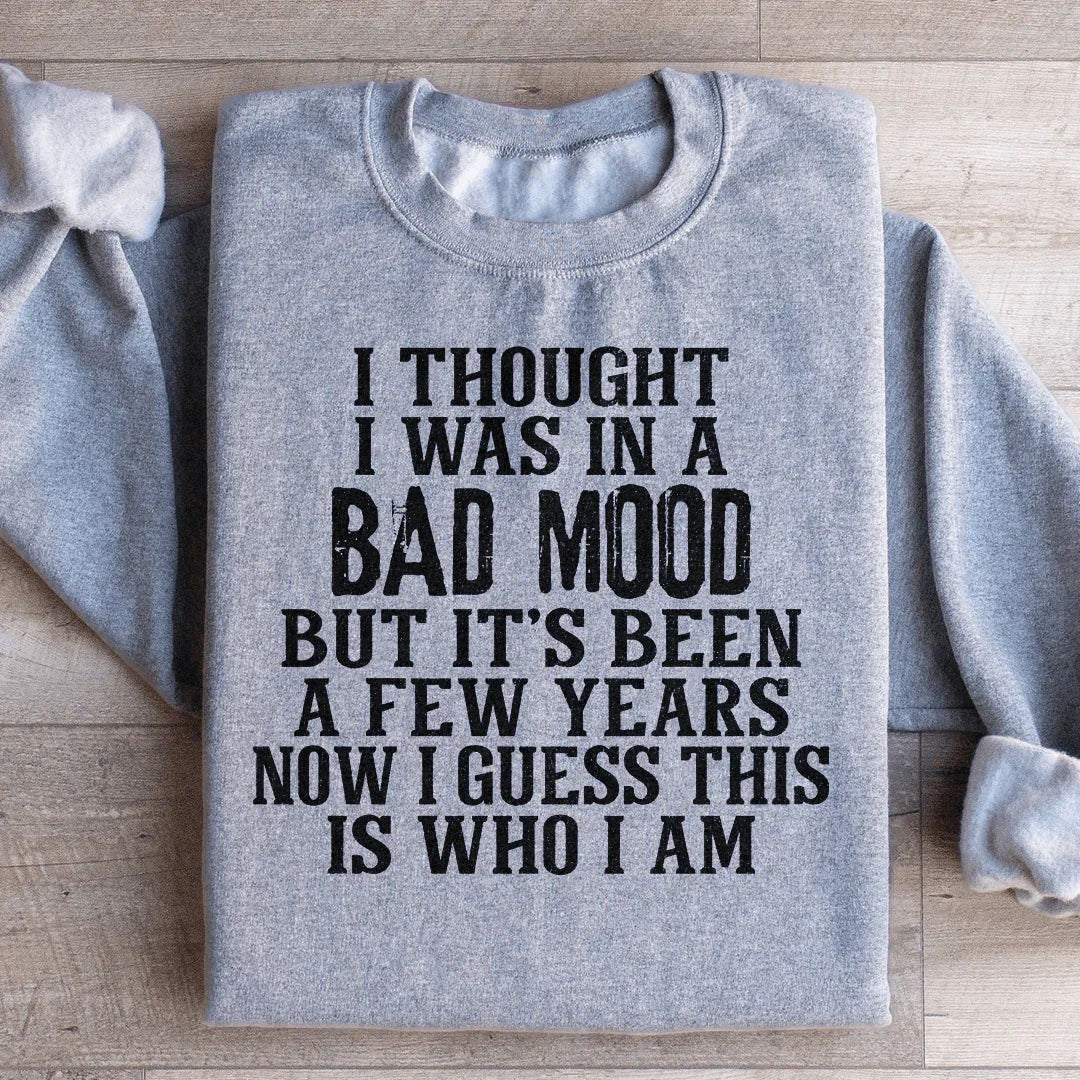 I Thought I Was In A Bad Mood Sweatshirt product image 3