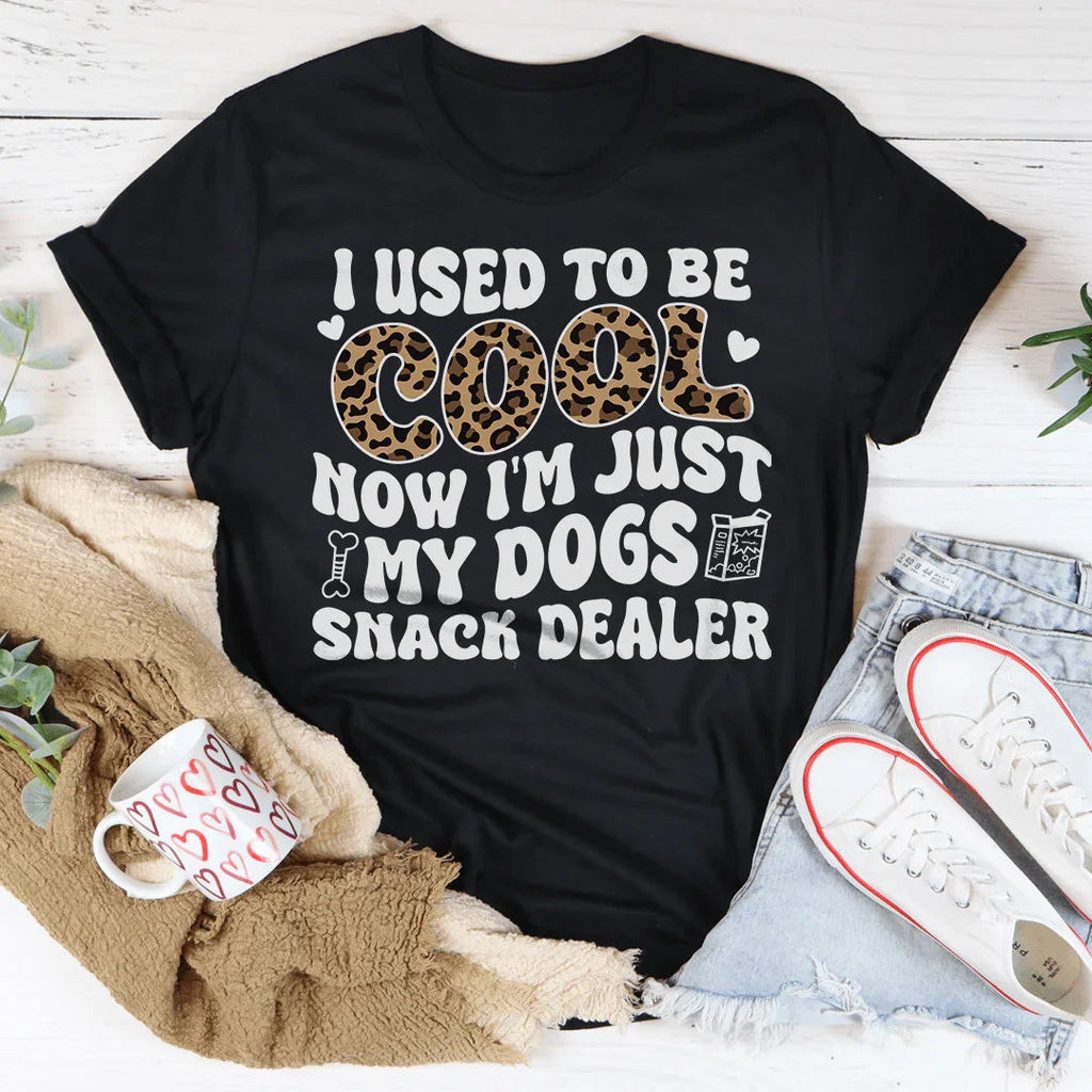 Dog Mom Funny Leopard Graphic T-Shirt – \"I Used To Be product image 3