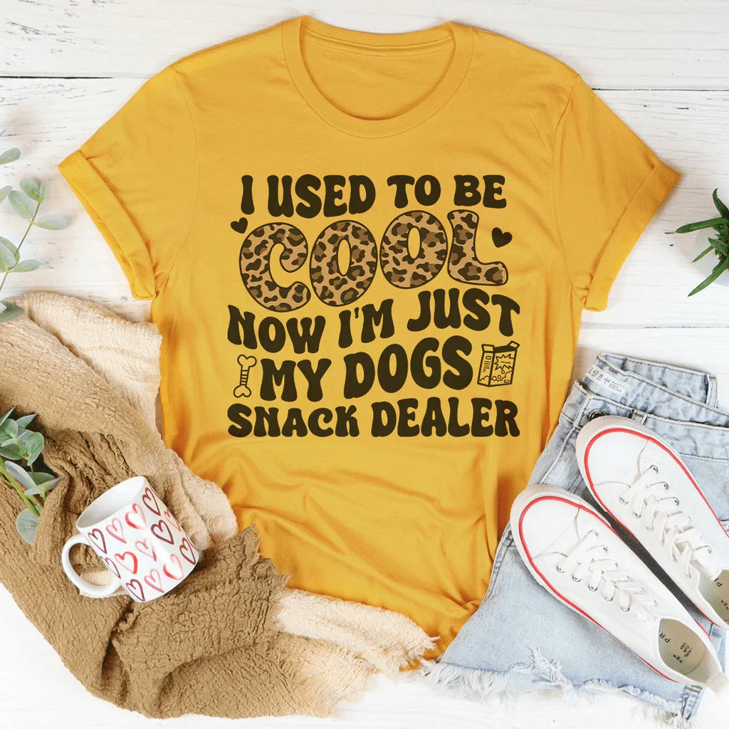 Dog Mom Funny Leopard Graphic T-Shirt – \"I Used To Be product image 1