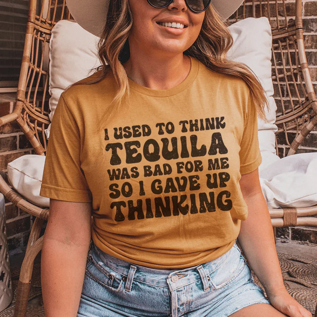 I Used To Think Tequila Was Bad For Me Tee product image 1