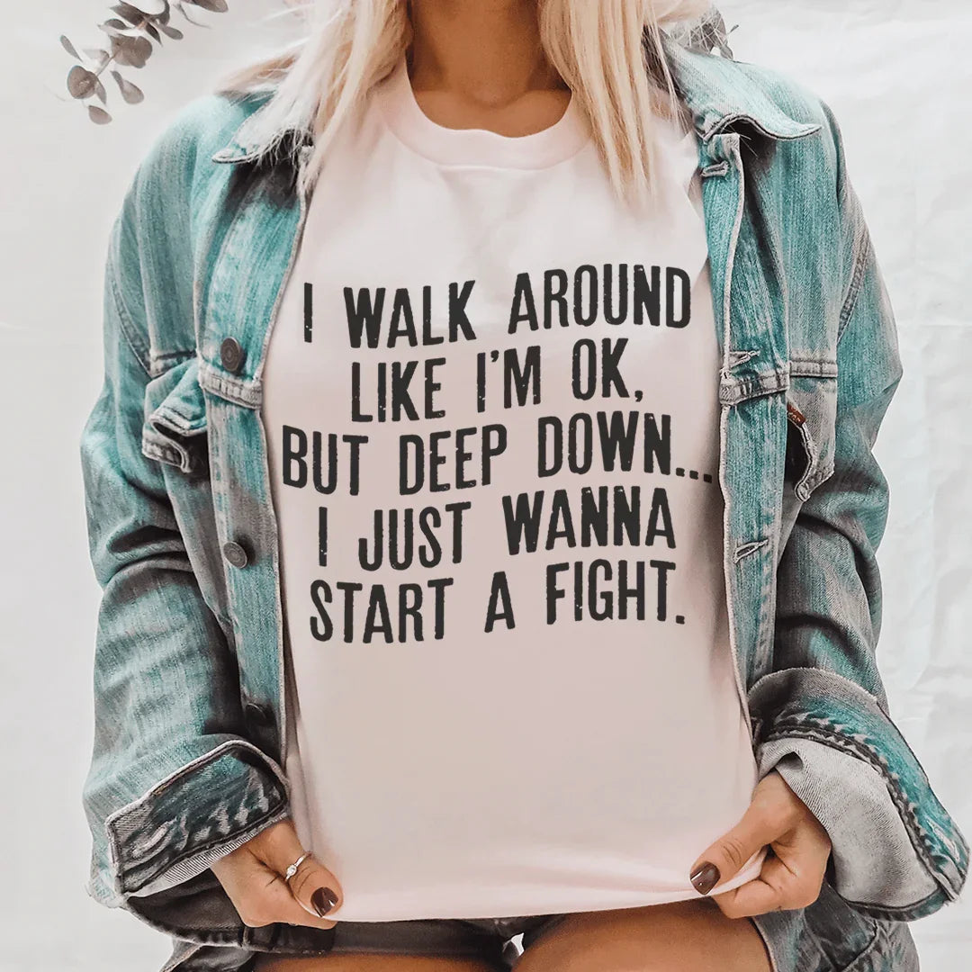 I Walk Around Like I'm Ok Tee product image 3