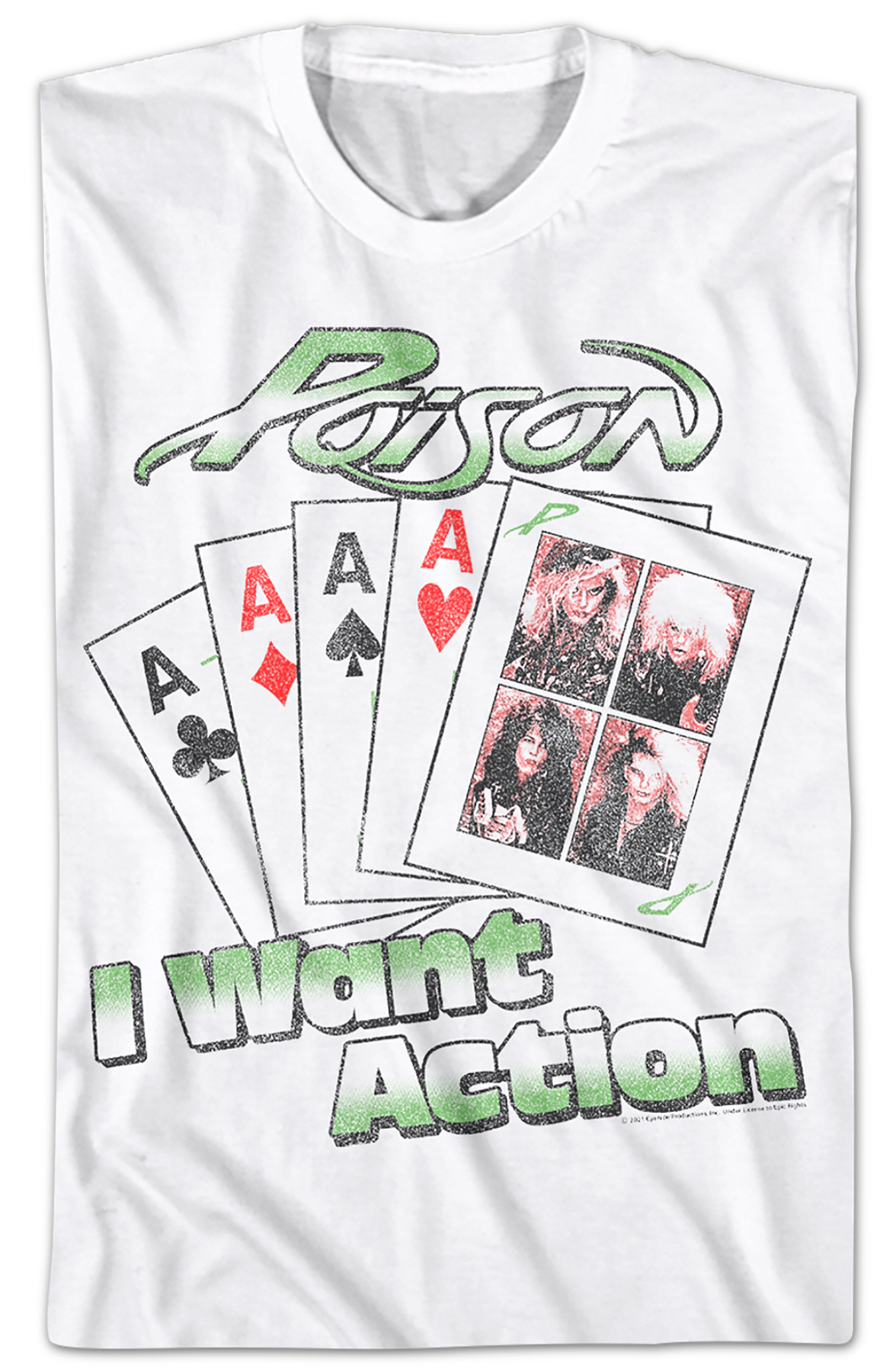 I Want Action Playing Cards Poison T-Shirt product image 2