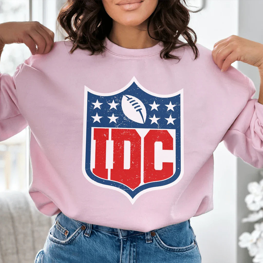 "IDC" – Funny Game Day Football Crewneck Sweatshirt product image 2