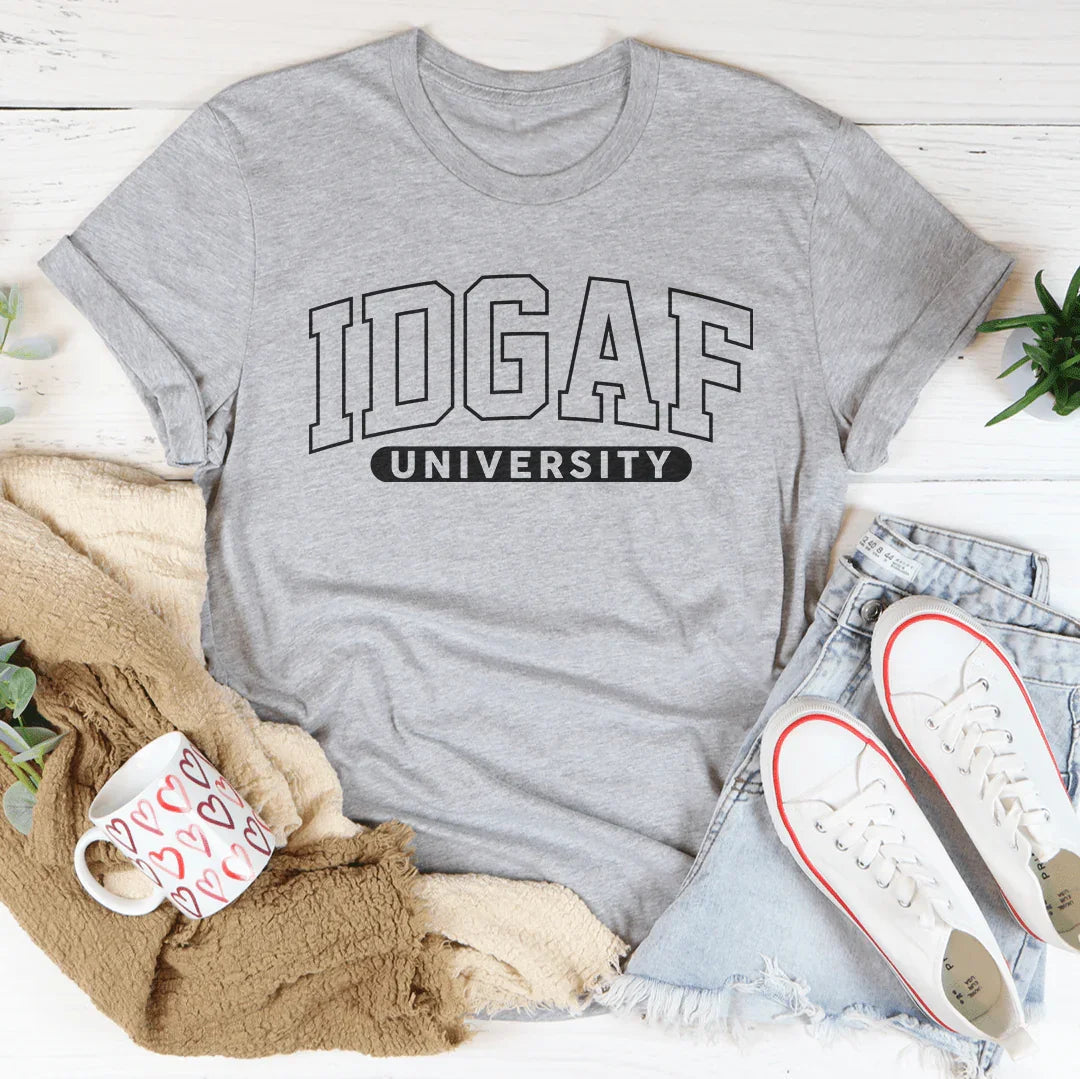 Idgaf University Tee product image 3