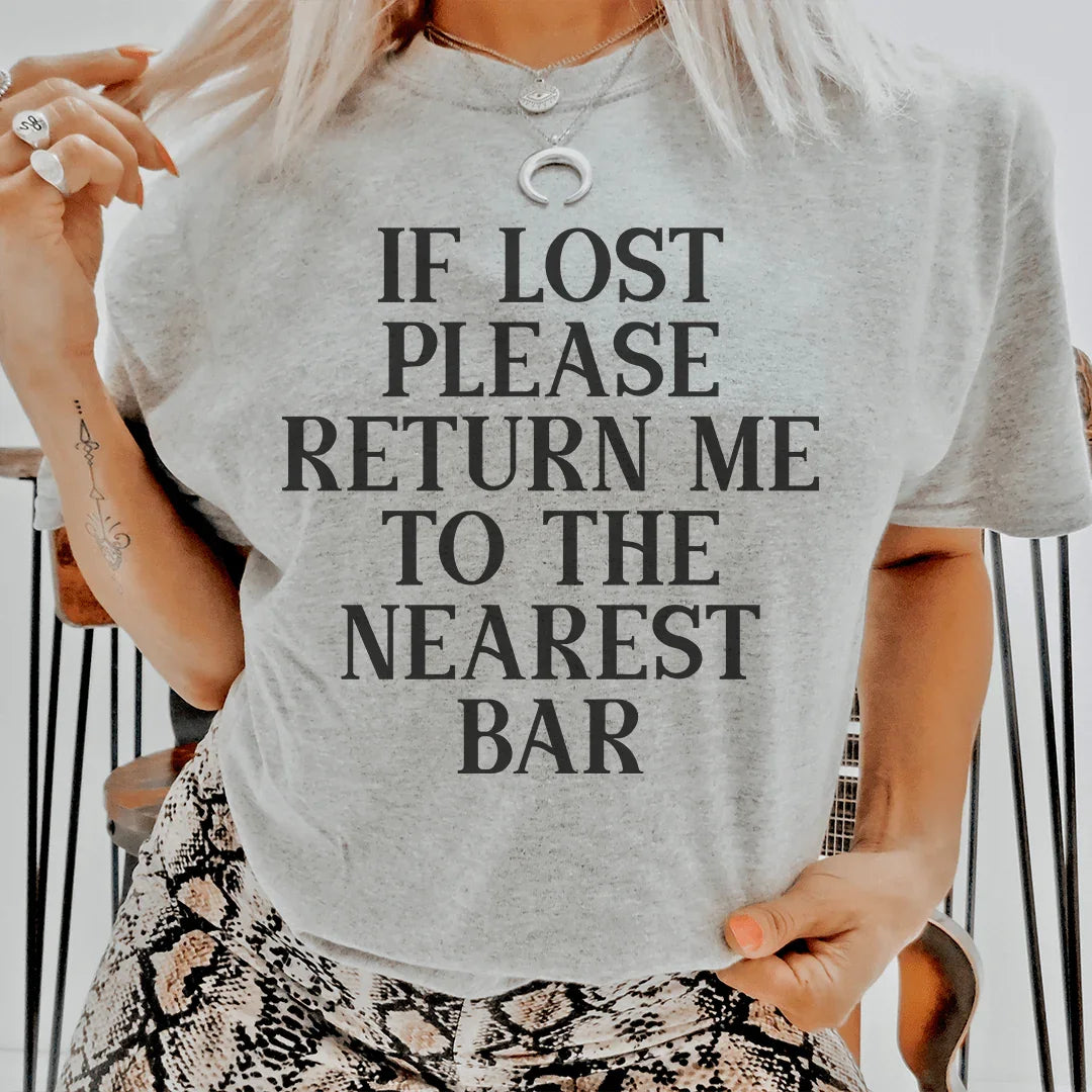Girls' Night & Vacation Top – "If Lost Please Return To product image 1