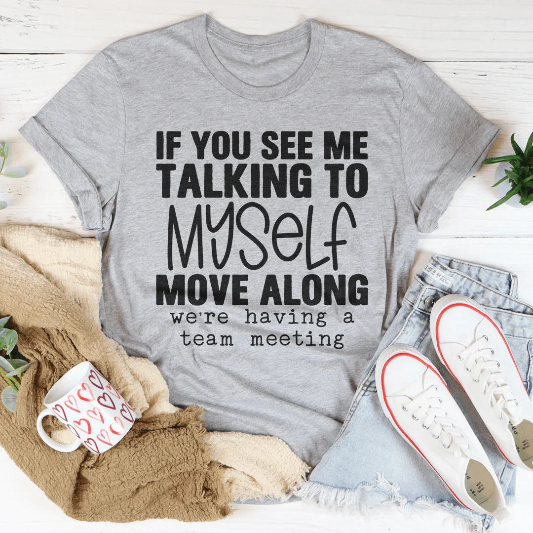 Relatable Introvert Humor Graphic T-Shirt – "If You See Me product image 2