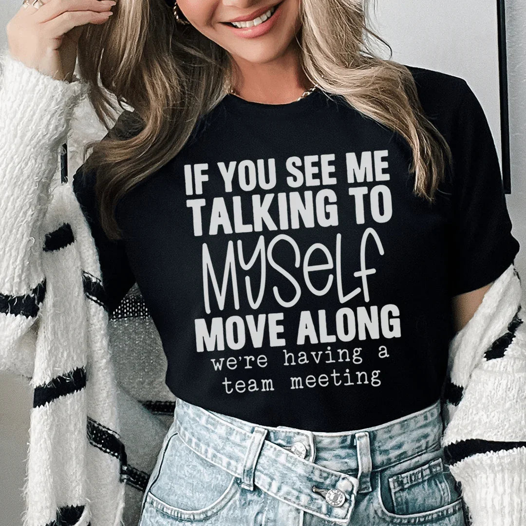 Relatable Introvert Humor Graphic T-Shirt – "If You See Me product image 1