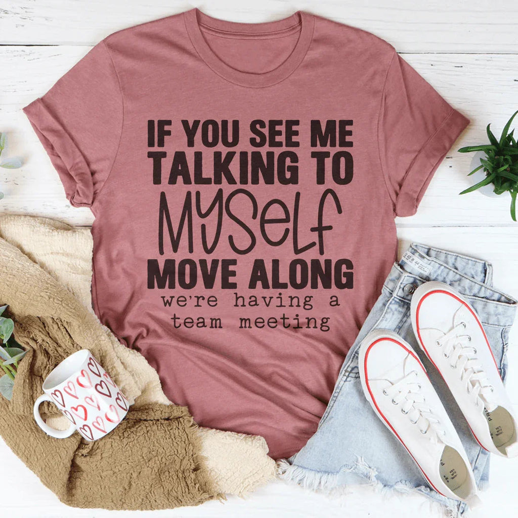 Relatable Introvert Humor Graphic T-Shirt – "If You See Me product image 3