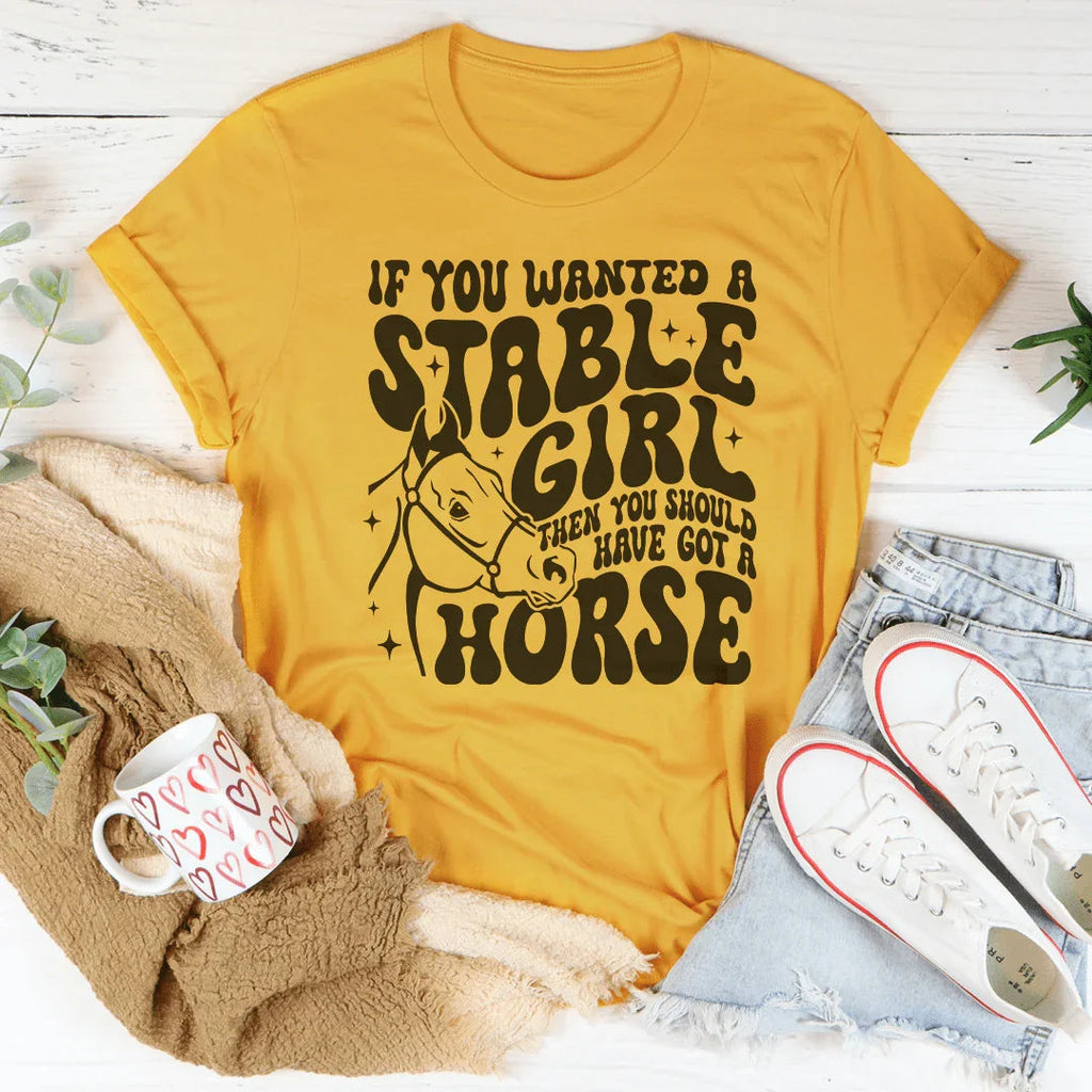 If You Wanted A Stable Girl Then Should Have Got A Horse Tee product image 3