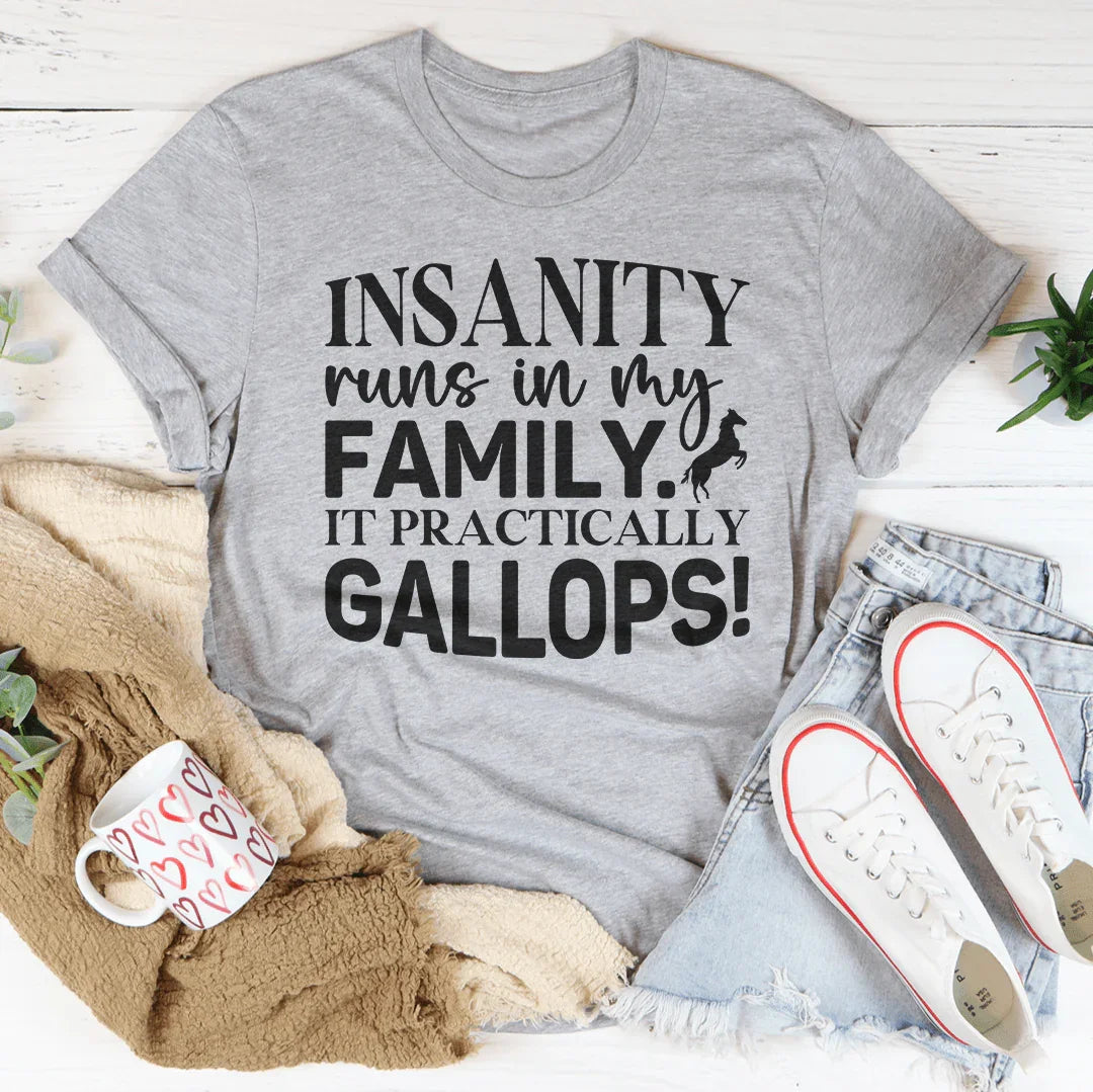 Insanity Runs In My Family Tee product image 2