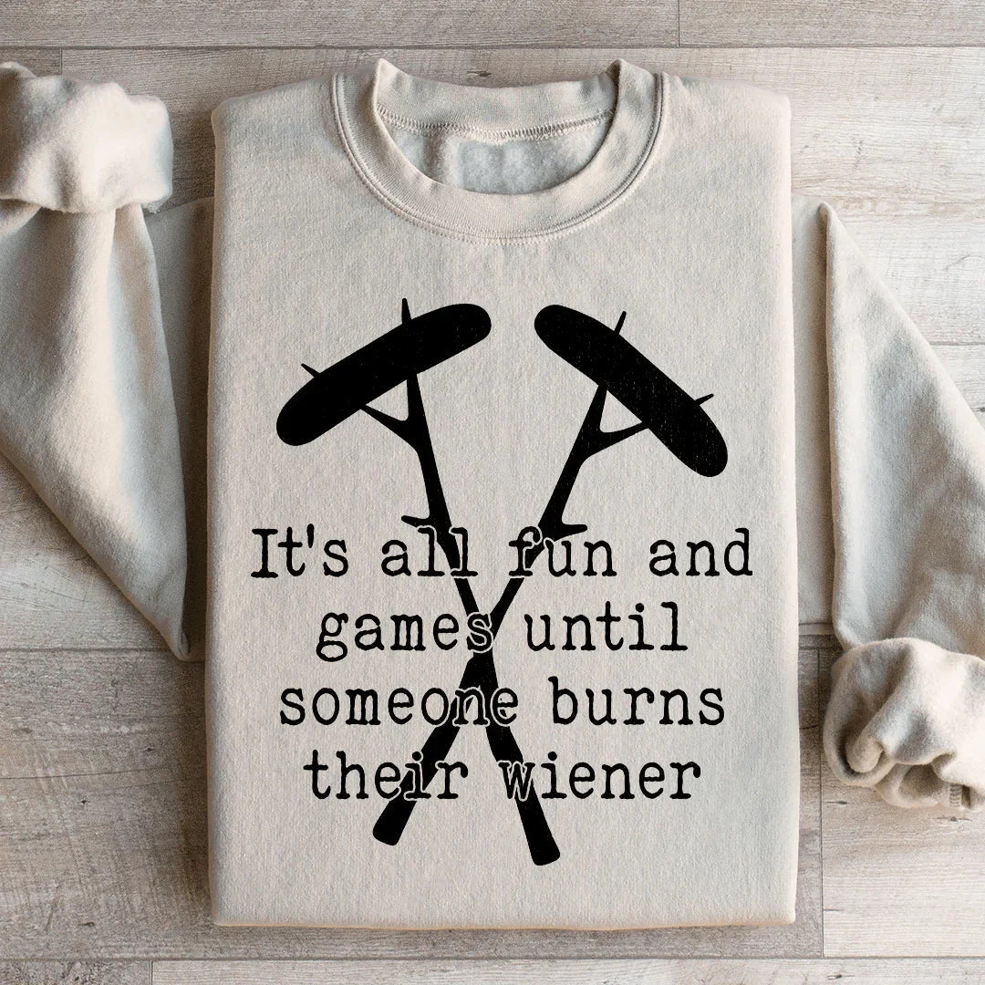 It's All Fun And Games Camping Sweatshirt product image 2