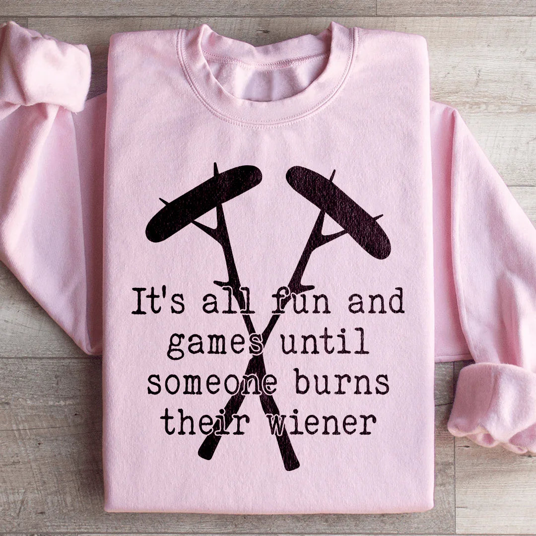 It's All Fun And Games Camping Sweatshirt product image 4