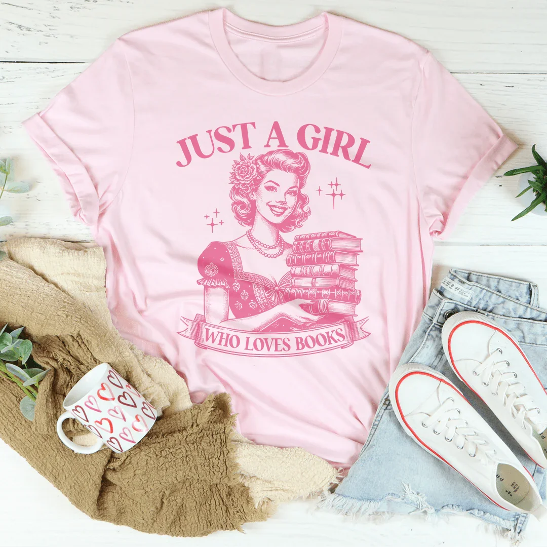 Just A Girl Who Loves Books Tee product image 1