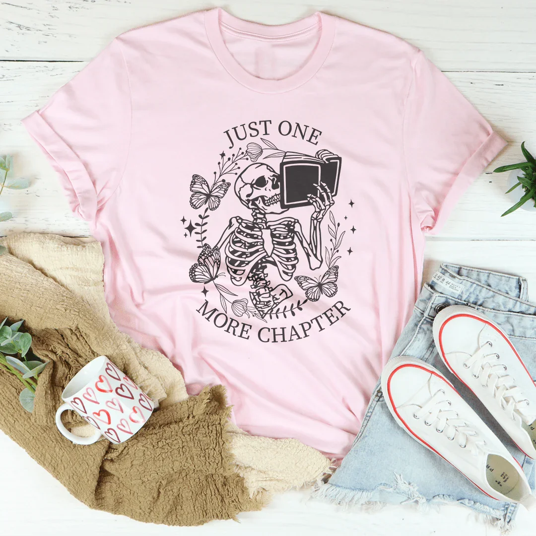 Bookish Reader Lifestyle Graphic Shirt – "Just One More product image 3