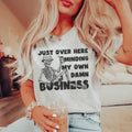 Just Over Here Minding My Own Damn Business Tee product image 1