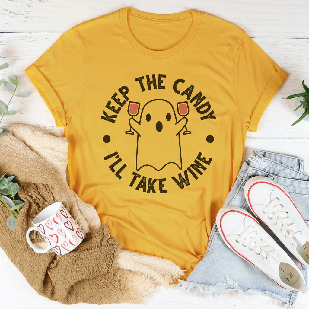Keep The Candy I’ll Take Wine Tee product image 4