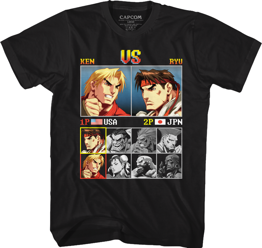 Ken vs Ryu Street Fighter T-Shirt product image 1