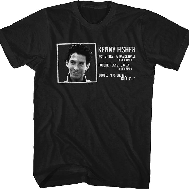 Kenny Fisher Yearbook Picture Can't Hardly Wait T-Shirt product image 1