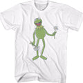 White Kermit's Flowers Muppets T-Shirt product image 1