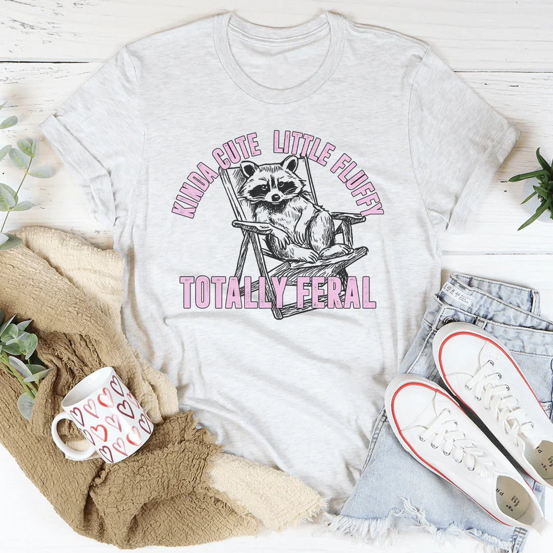 Kinda Cute Little Fluffy Totally Feral Tee product image 4