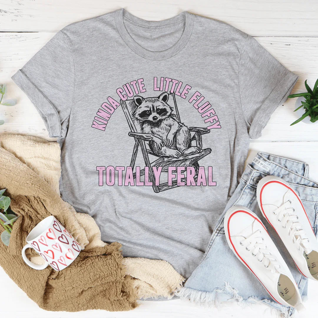 Kinda Cute Little Fluffy Totally Feral Tee product image 2