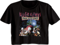 Ladies Distressed Killer Klowns From Outer Space Crop Top