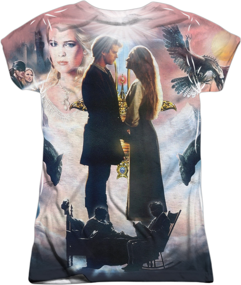 Ladies Fairy Tale Collage Princess Bride Shirt product image 3