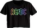 Ladies Neon Logo ACDC Crop Top