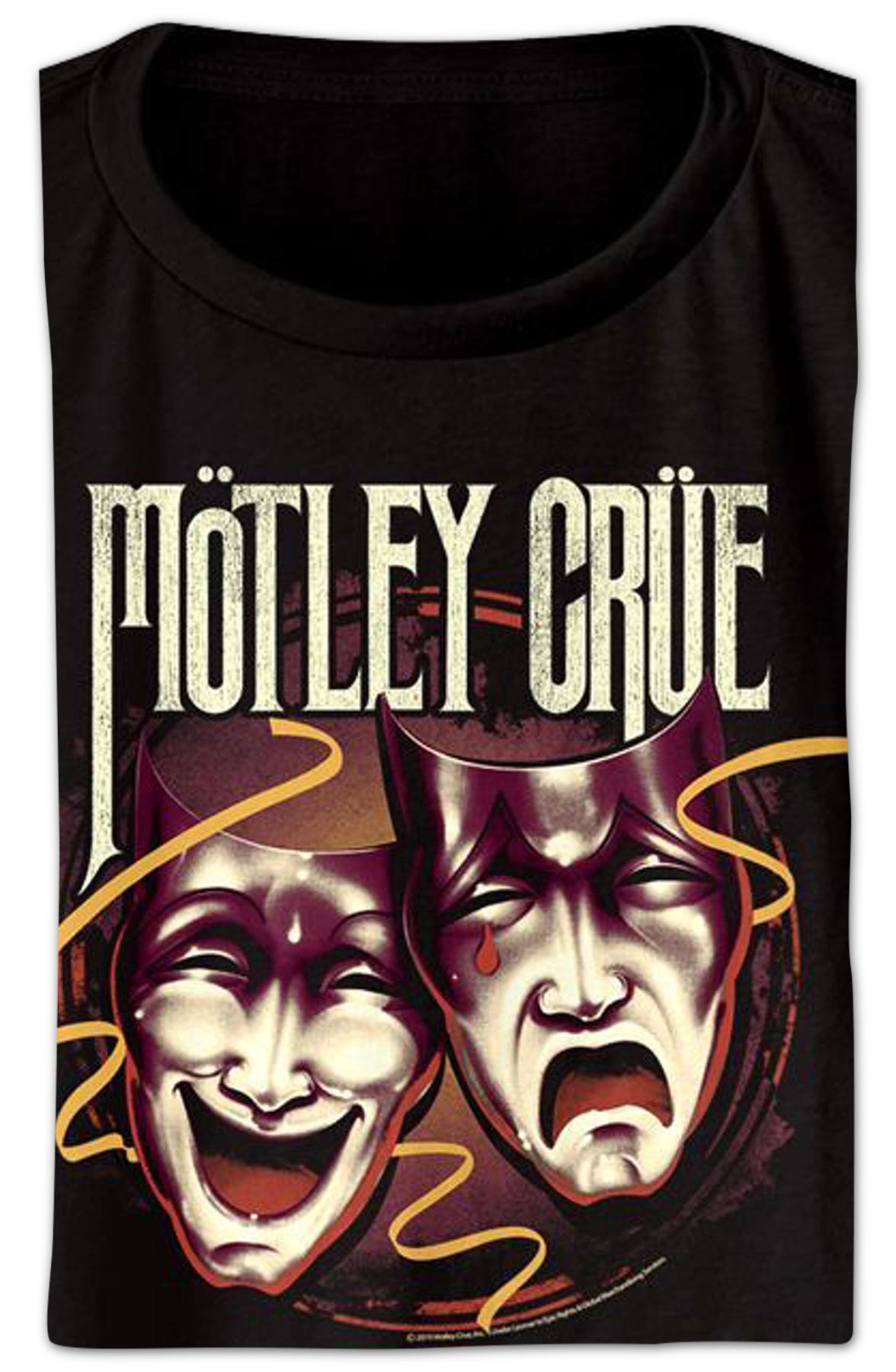 Ladies Theatre of Pain Masks Motley Crue Crop Top