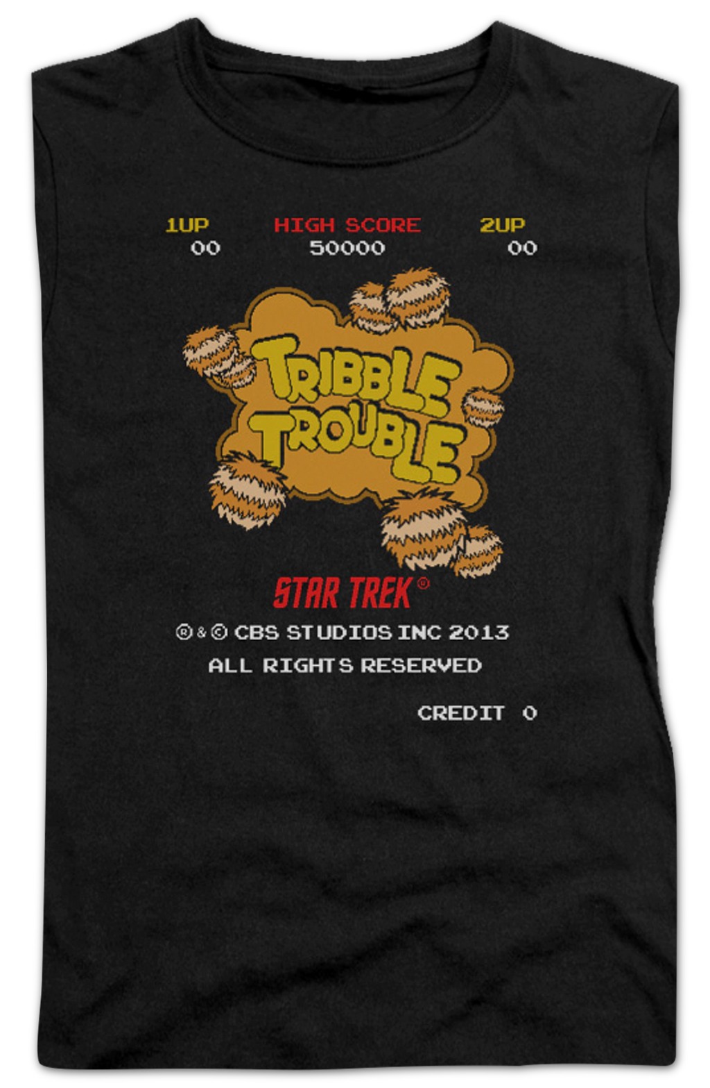 Ladies Tribble Trouble Video Game Star Trek Shirt product image 2