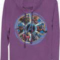 Ladies Wheel of Heroes Avengers Endgame Cowl Neck Sweatshirt product image 1